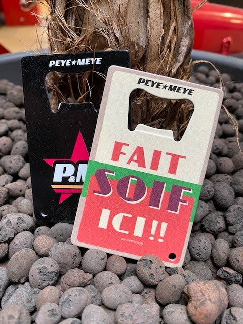 Décapsuleur et porte-clés en métal "Fait Soif"