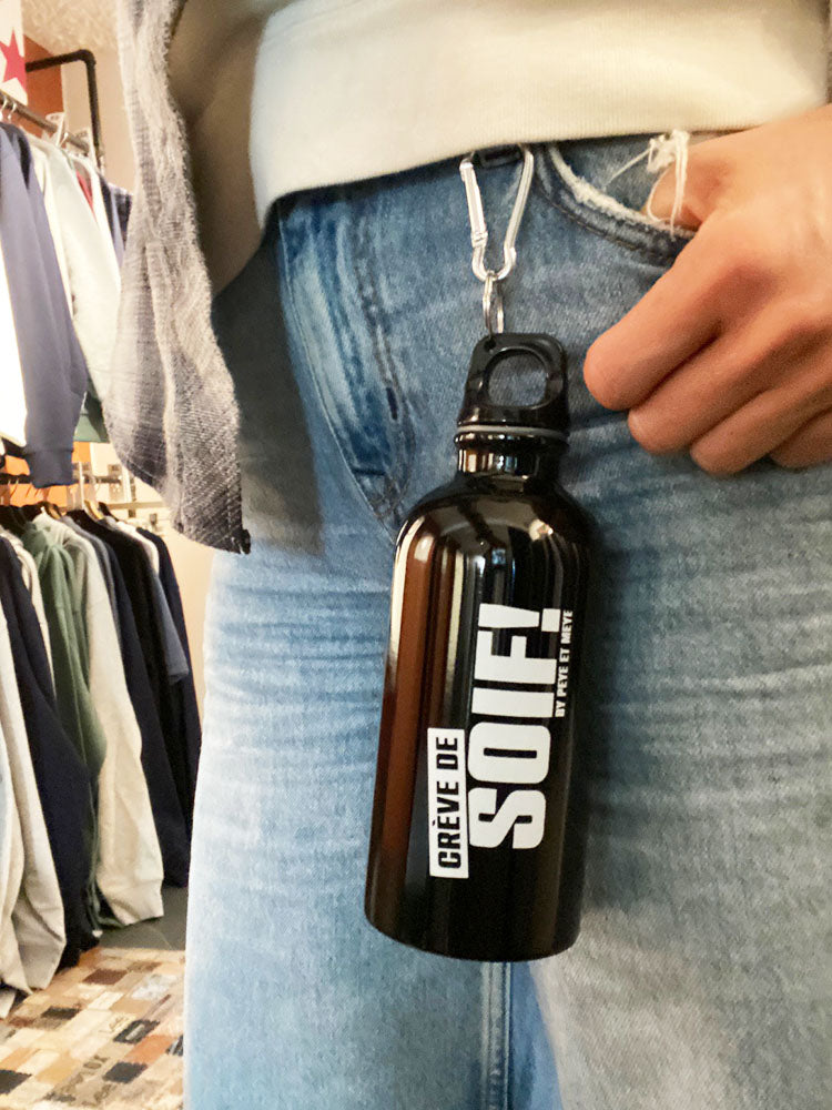 Gourde "Crève de soif" – 400 ml avec mousqueton