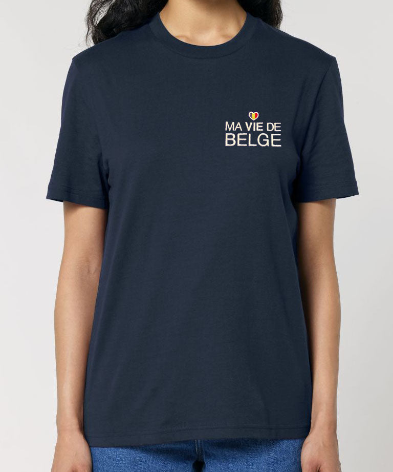 T-Shirt Unisexe "Ma Vie de Belge" brodé