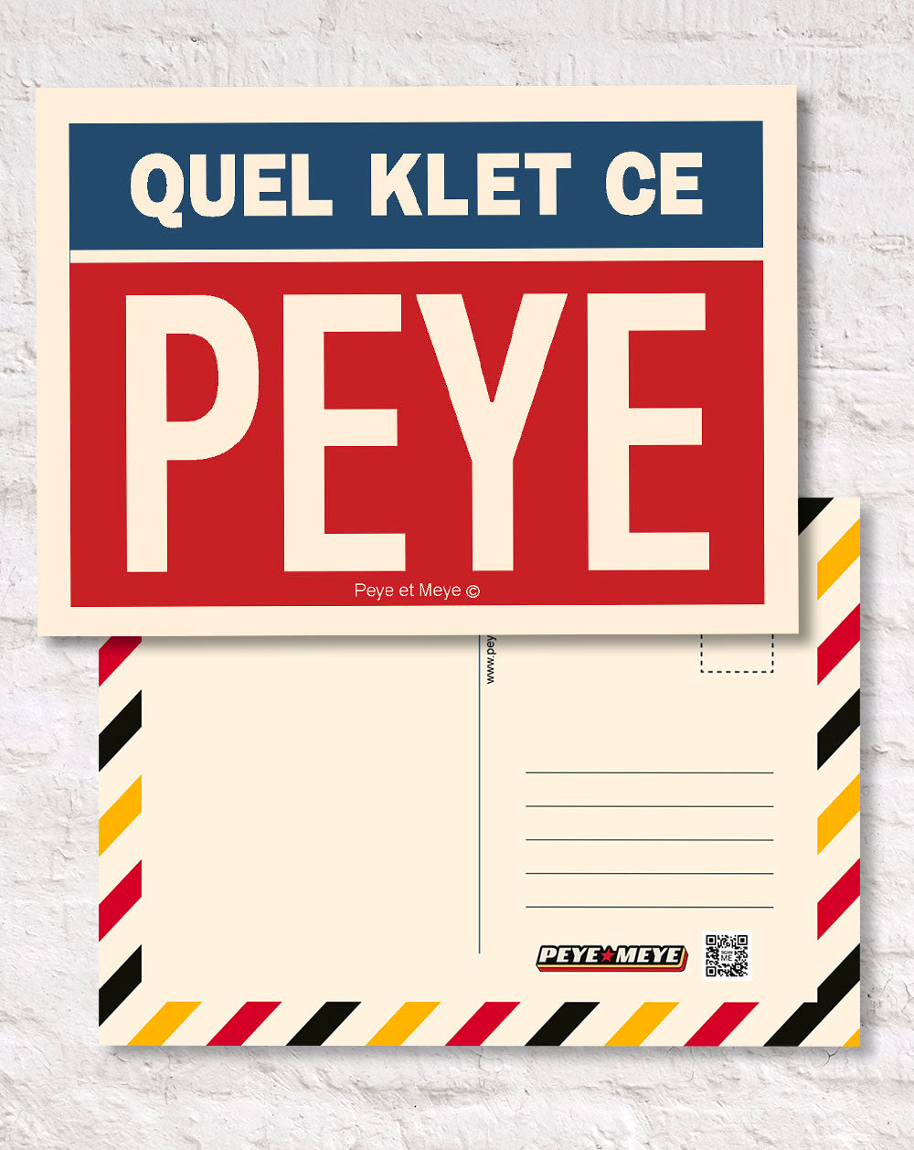 Carte postale "Quel Klet ce Peye"