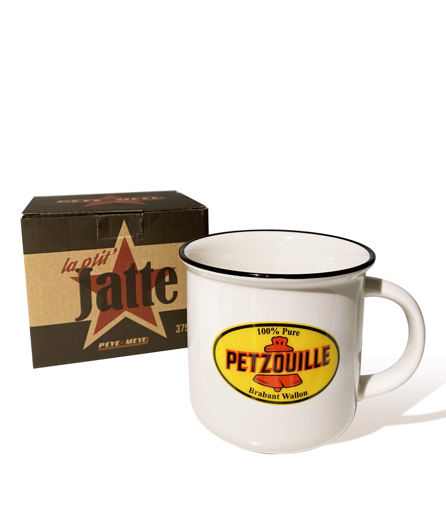 Mug vintage en céramique "Petzouille"