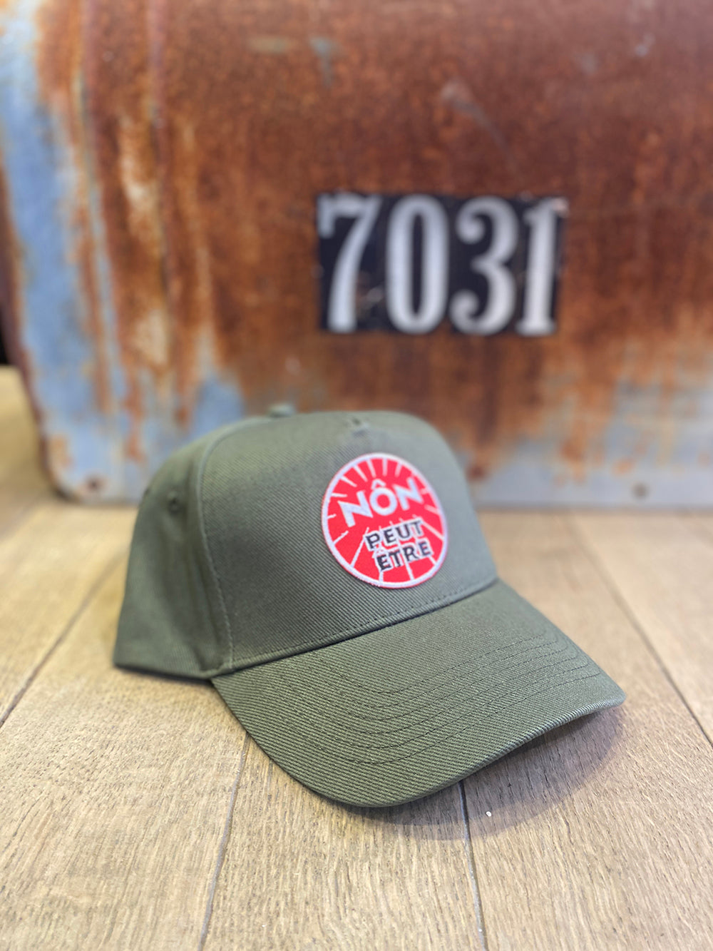 Casquette Unie "Nôn Peut-être" en coton