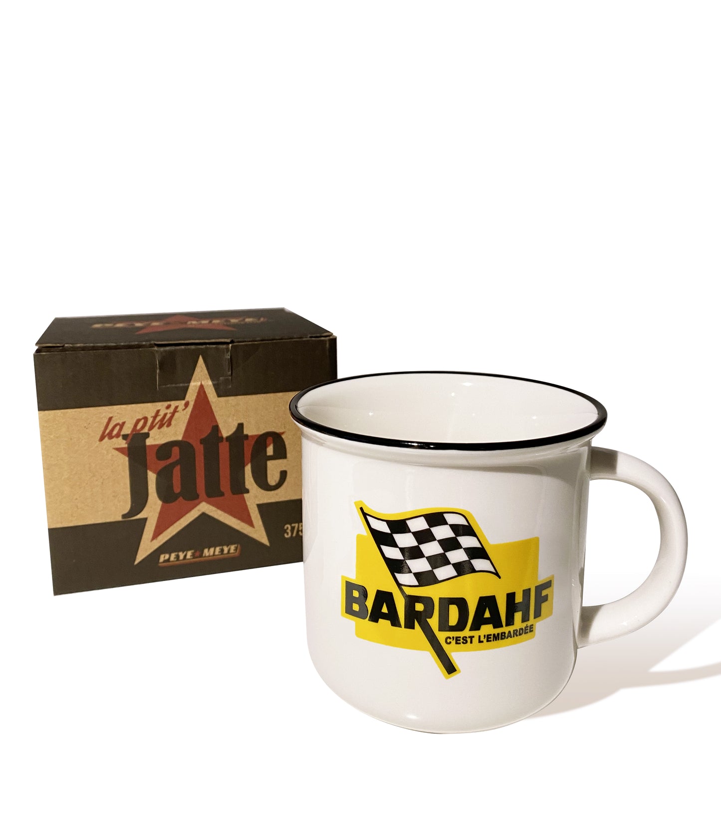 Mug vintage en céramique "Bardahf, c'est l'embardée"