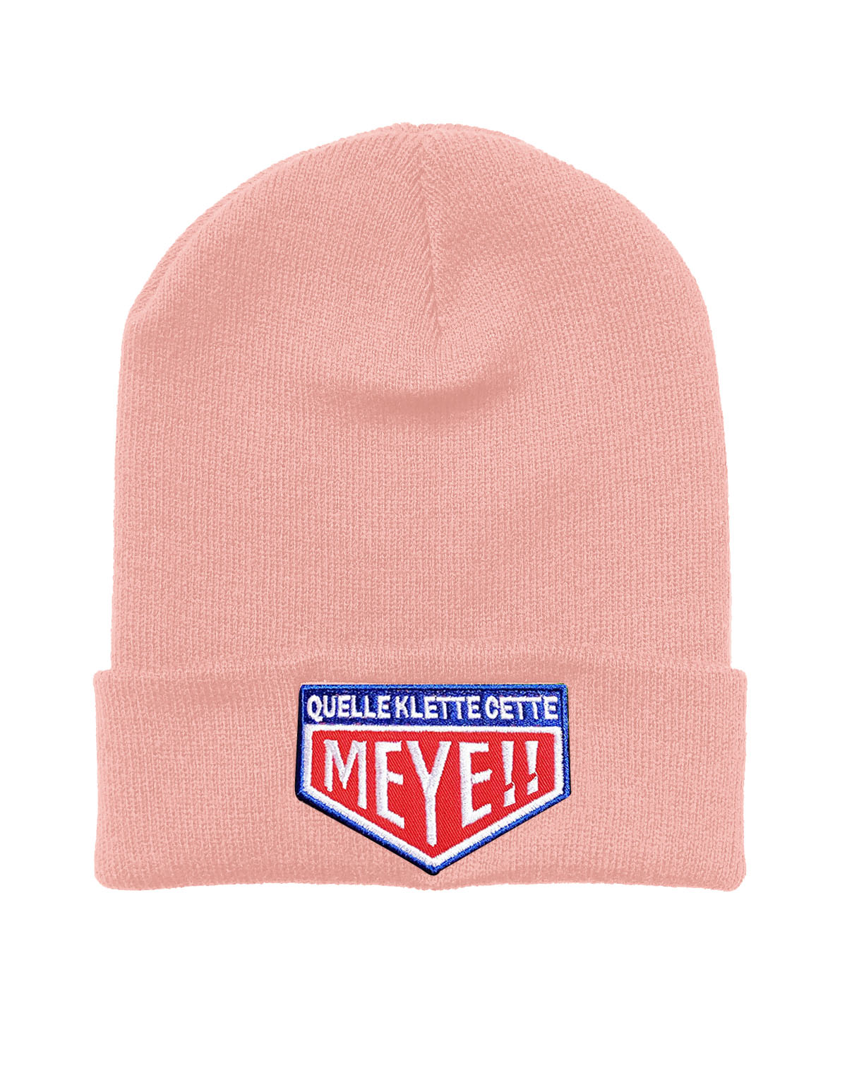 Bonnet en laine "Quelle Klette cette Meye"