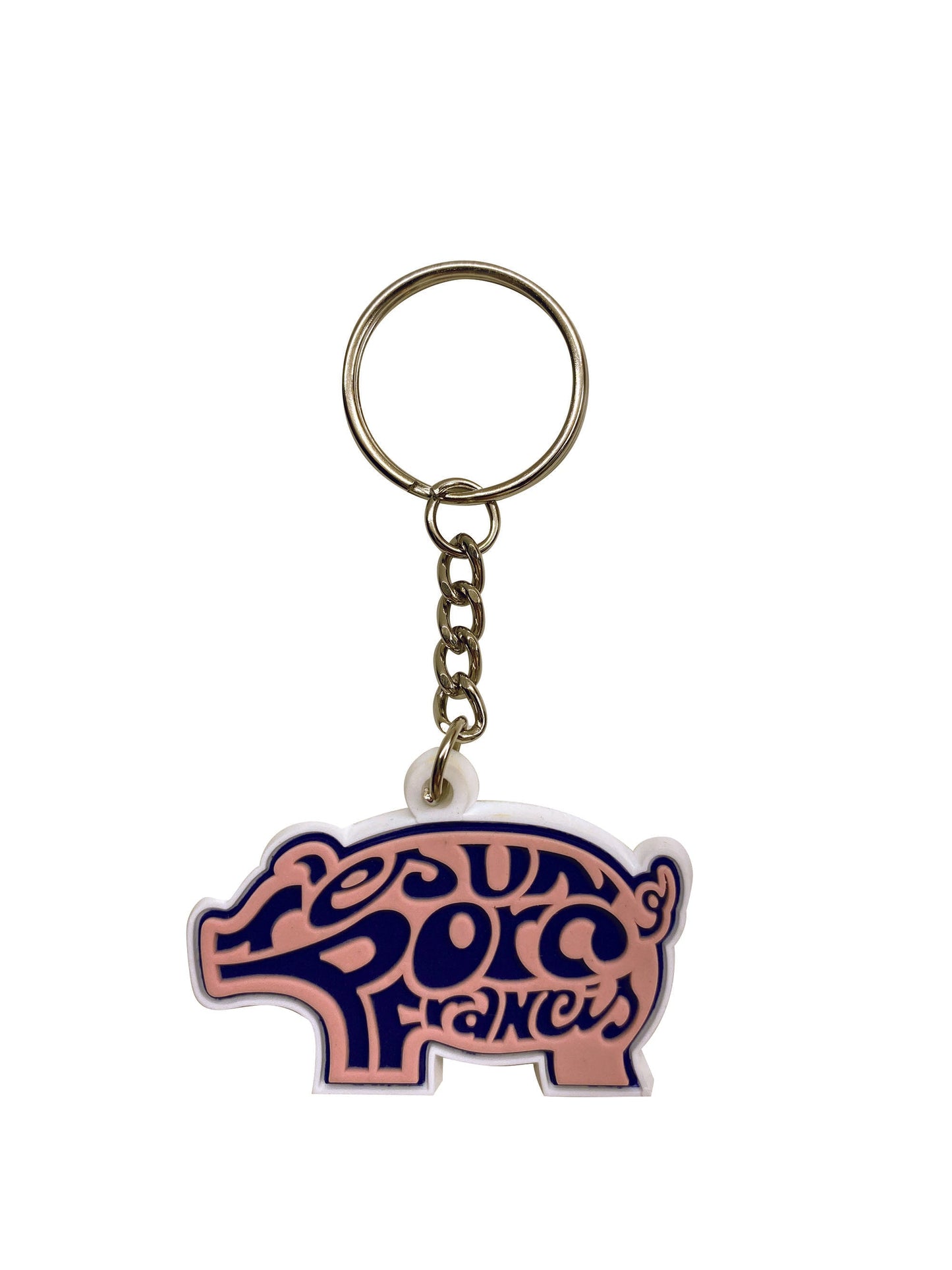 🎁 Porte-clés en silicone "T'es un Porc Francis" (100% off)