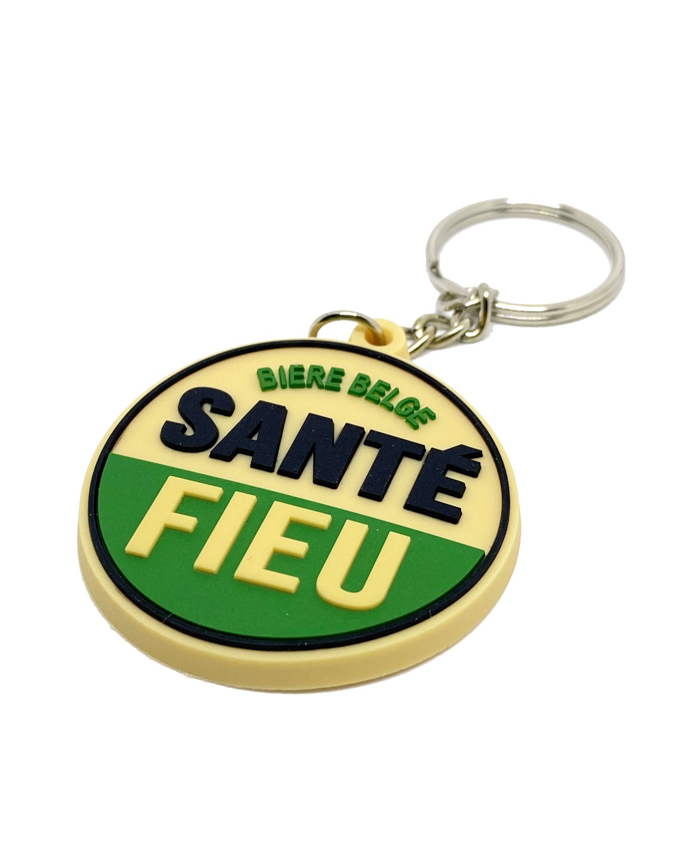 Porte-clés en silicone "Santé Fieu"
