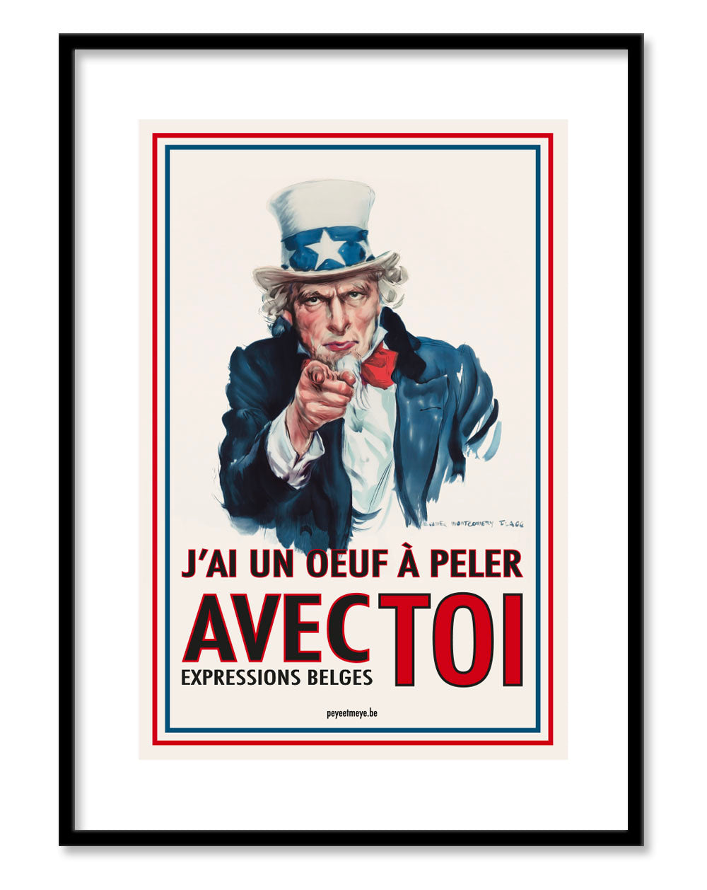 Affiche "J'ai un Oeuf à peler avec Toi" 20x30cm