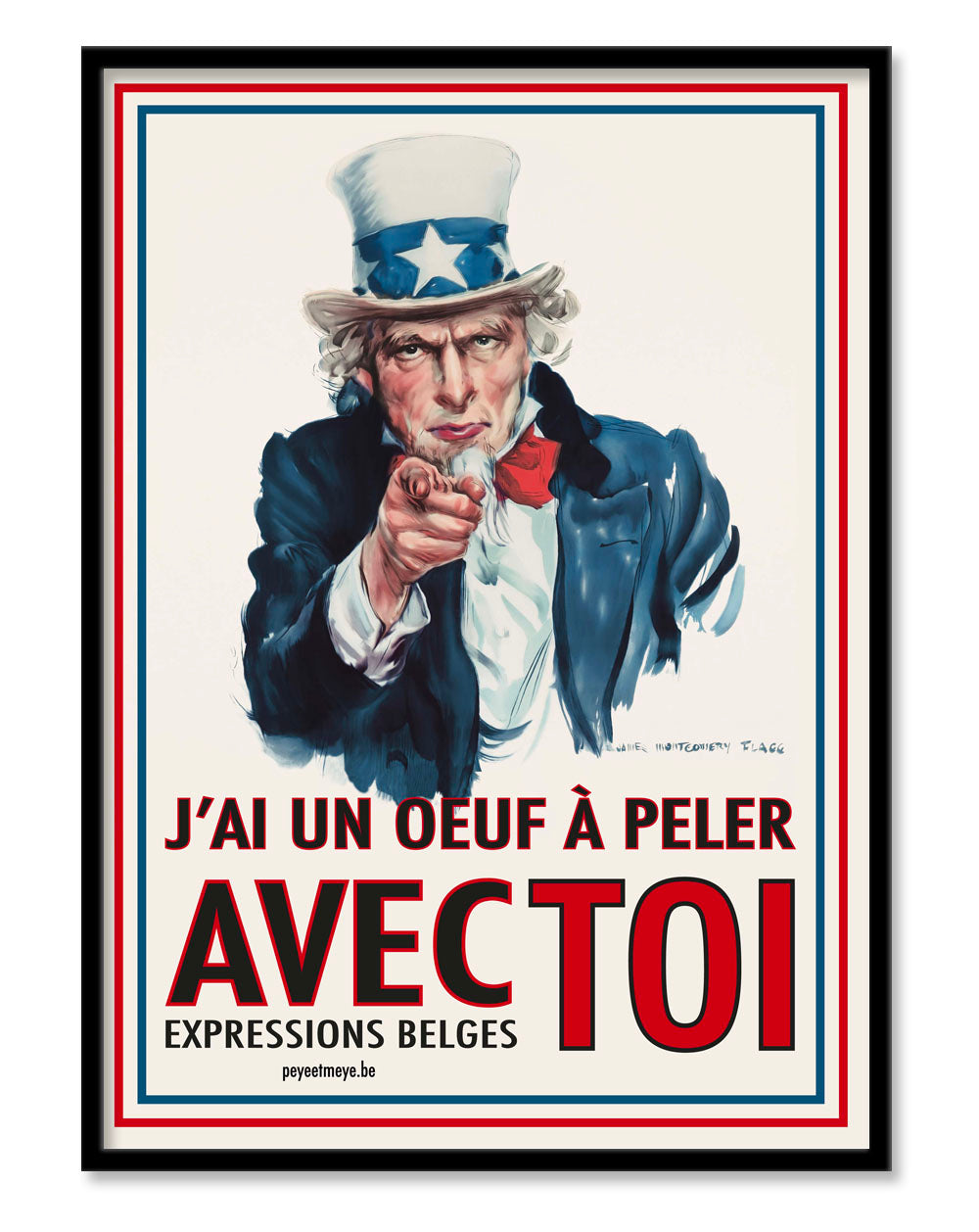 Affiche "J'ai un Oeuf à peler avec Toi" 50x70cm