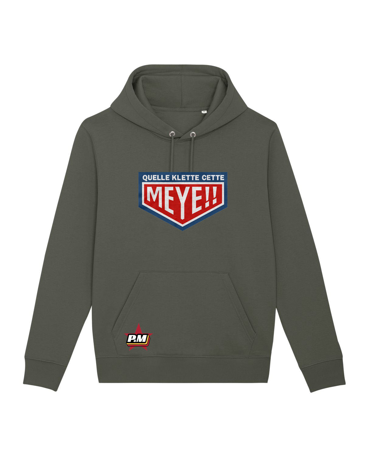 Sweatshirt unisexe avec capuche "Quelle Klette cette Meye" (SO)
