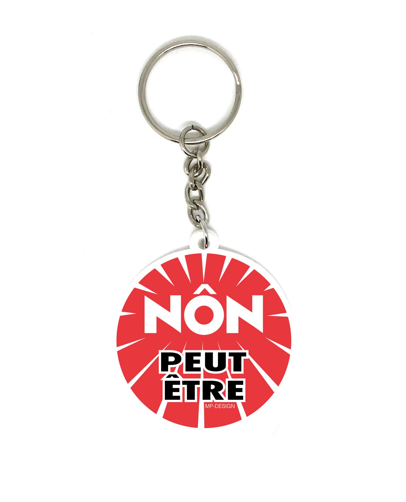 🎁 Porte-clés en silicone "Nôn Peut-être" (100% off)
