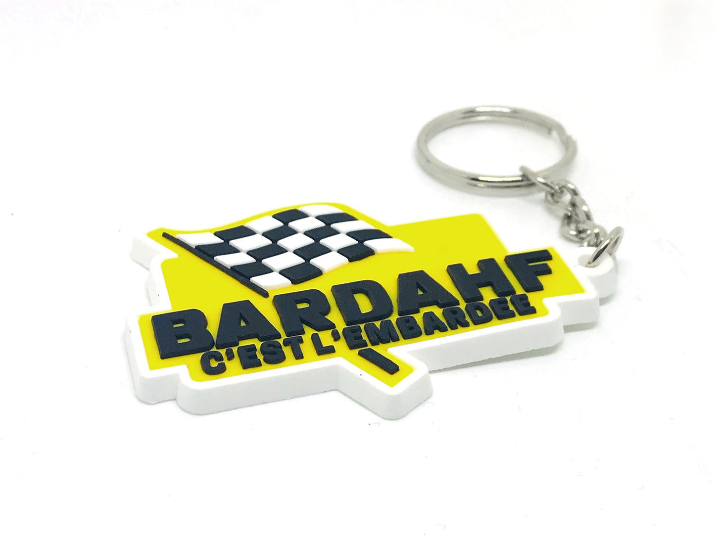 Porte-clés en silicone "Bardahf, c'est l'embardée"