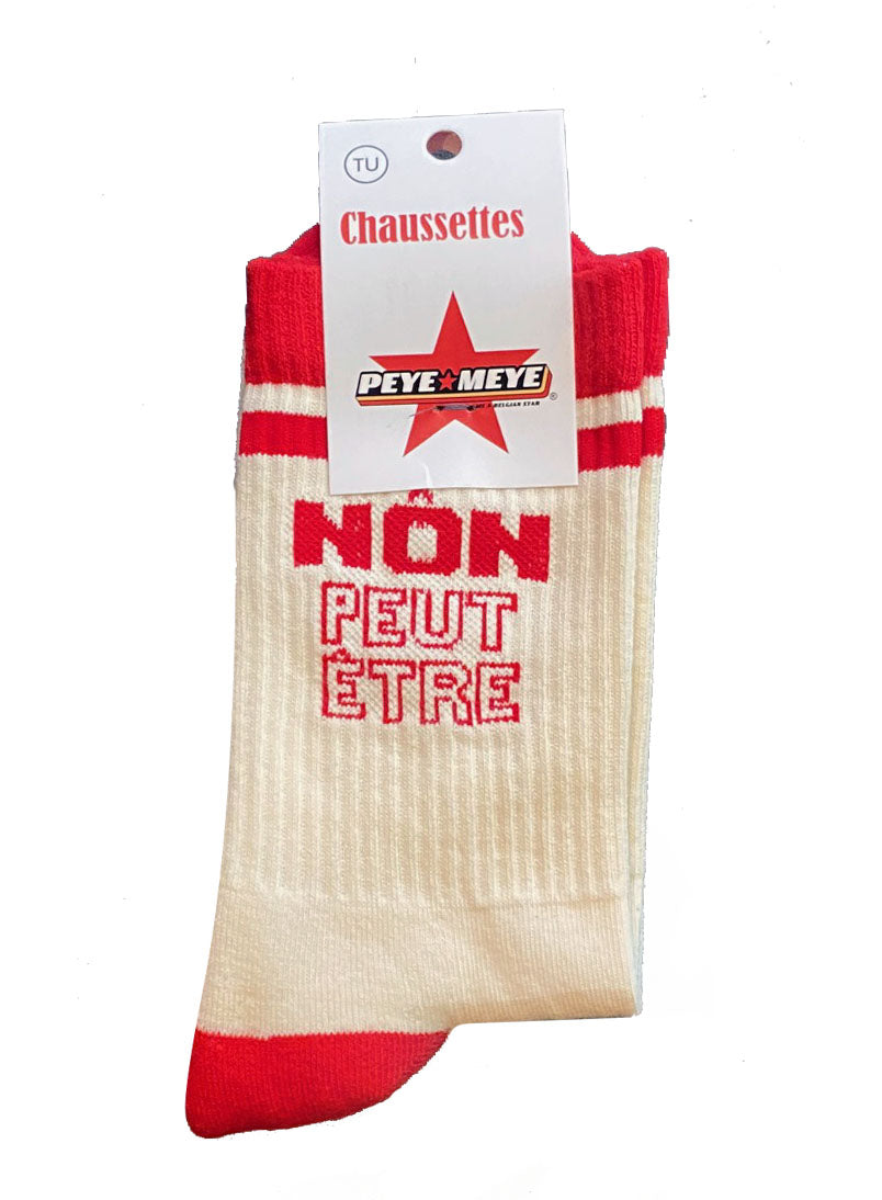 Chaussettes de sport "Nôn Peut-être" - Taille Unique