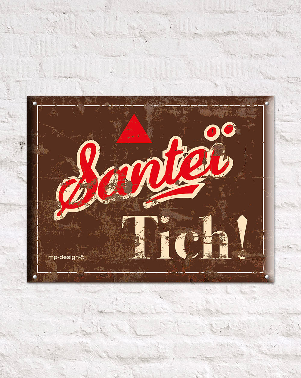 Plaque aluminium 30x40cm "Santeï Tich"