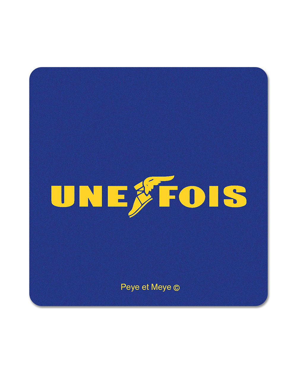 Sous-Bock Mat "une fois"