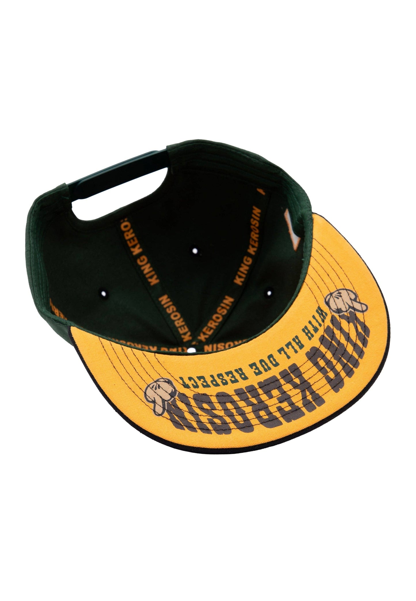 Casquette à visière plate 'Rapide comme l'éclair' en jaune
