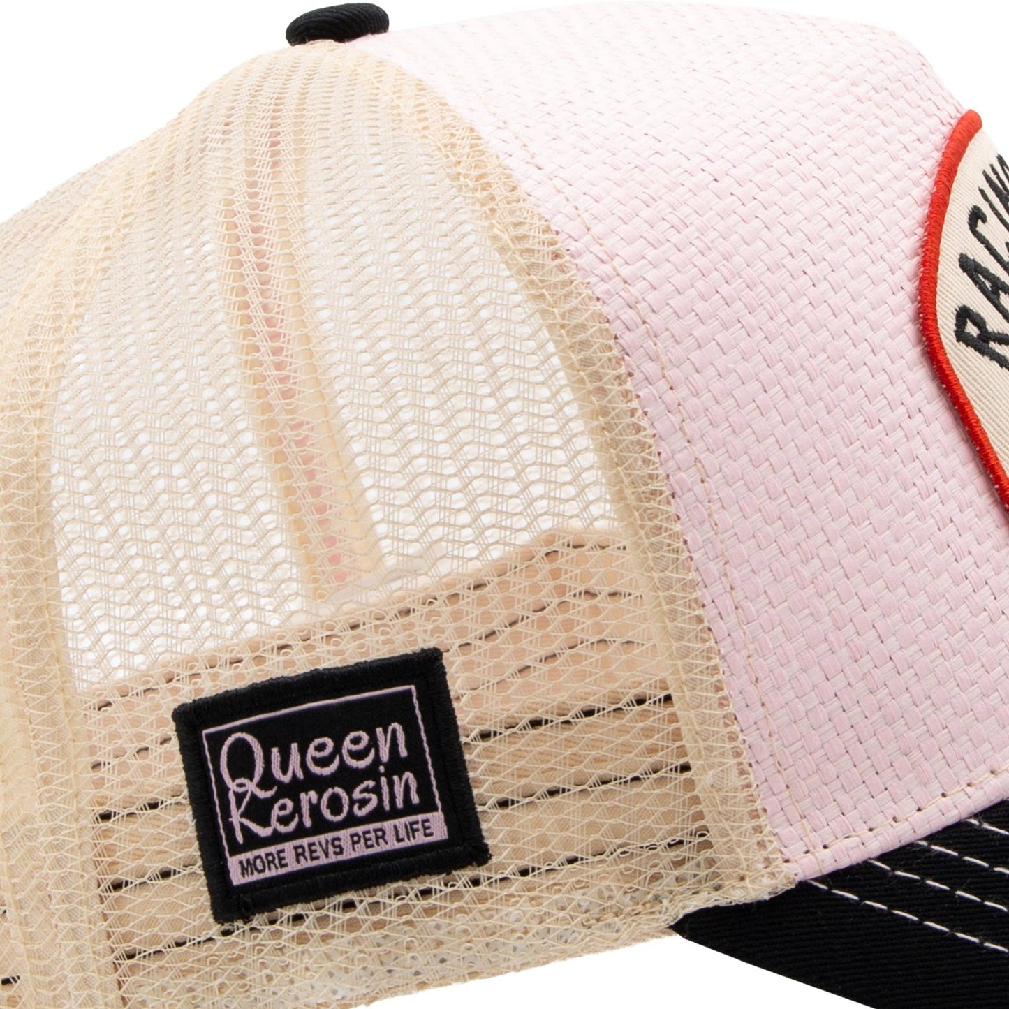 Casquette de camionneur 'Reine de la course' en rose