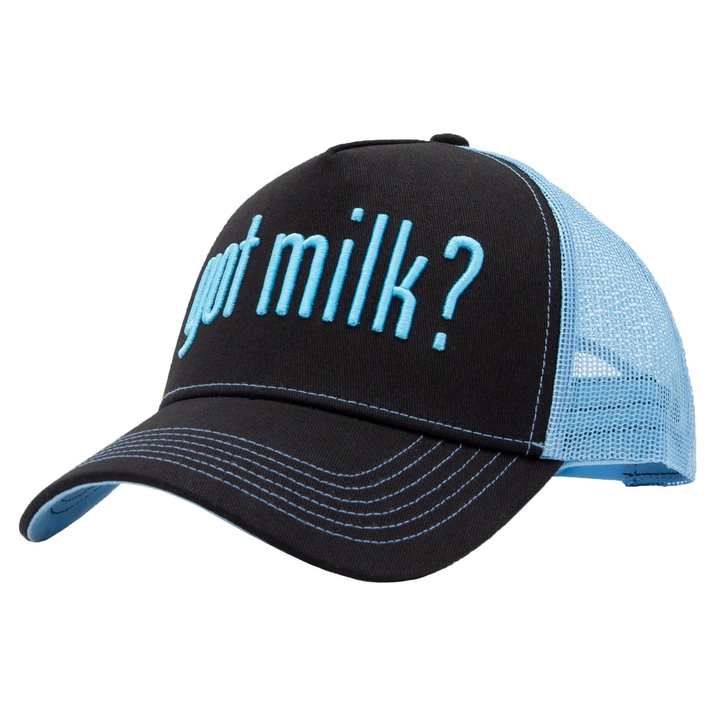 Casquette de camionneur 'Got Milk?' en noir