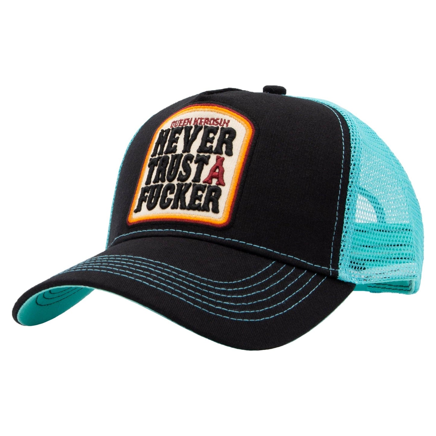 Casquette de camionneur «Ne fais jamais confiance à un enfoiré»