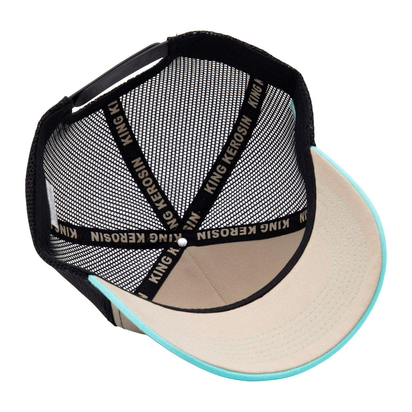 Casquette de camionneur 'Bad to the Bones' en beige
