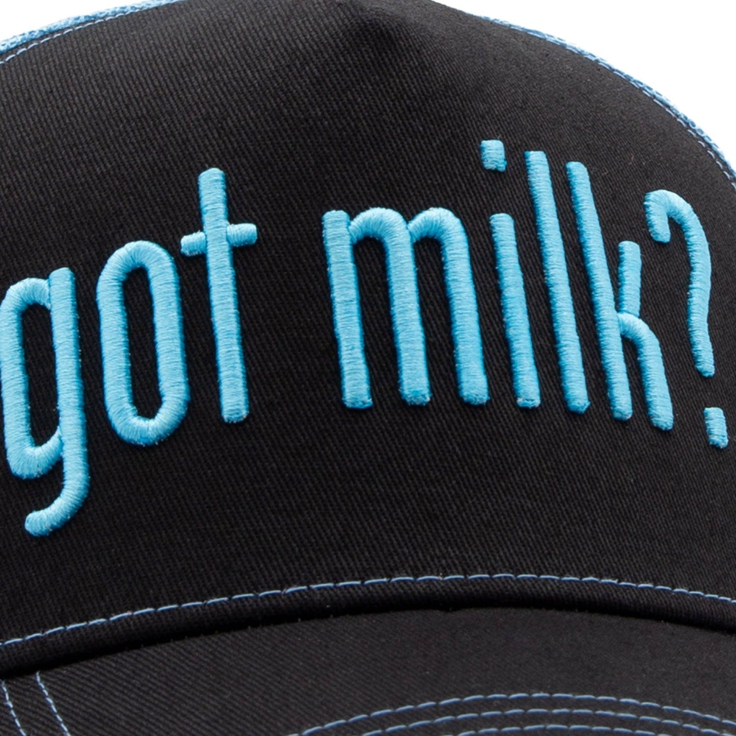 Casquette de camionneur 'Got Milk?' en noir