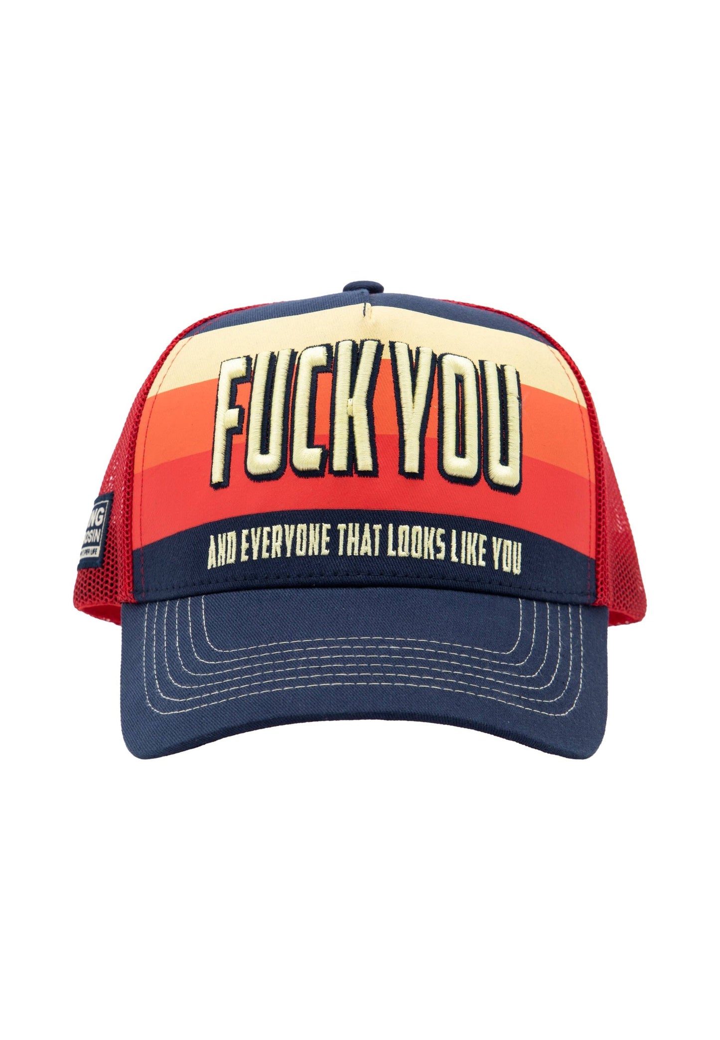 Casquette Trucker 'Fuck You' en Multicolore