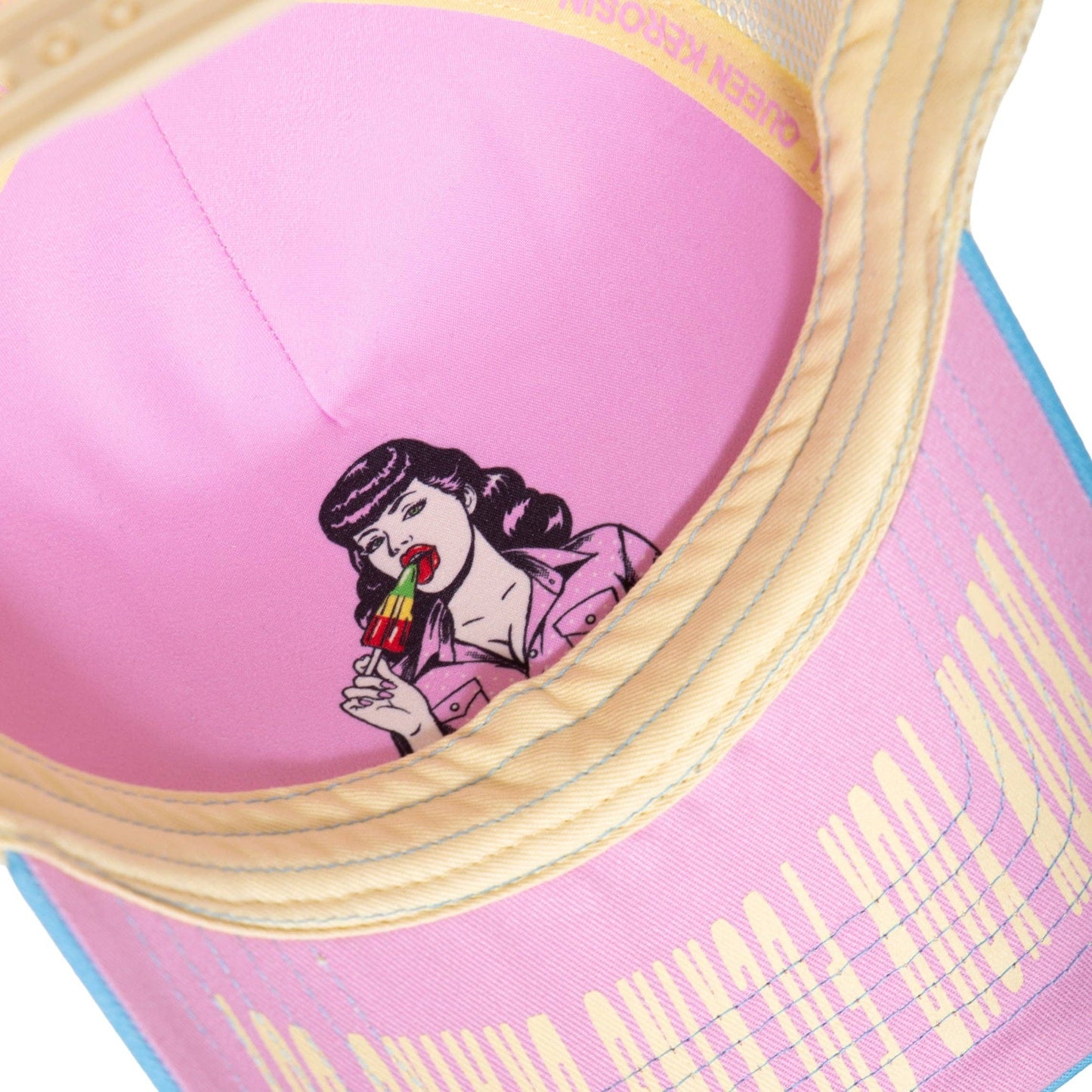 Casquette de camionneur 'Man Eater' en rose