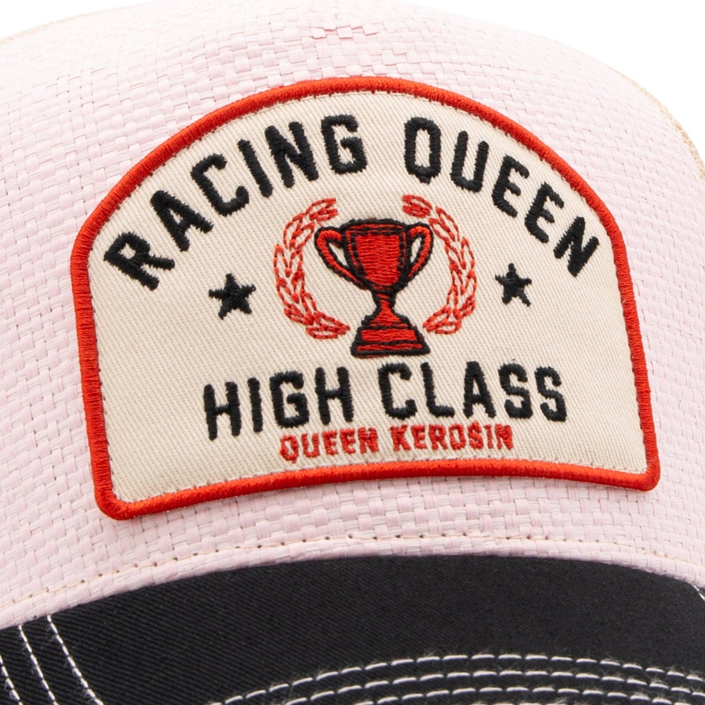 Casquette de camionneur 'Reine de la course' en rose