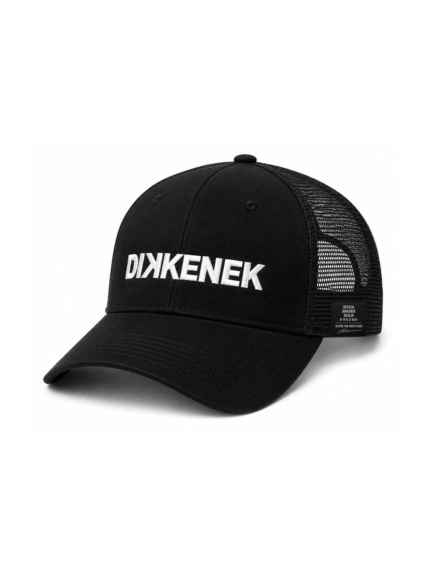 Casquette Vintage noir avec filet  Dikkenek brodé