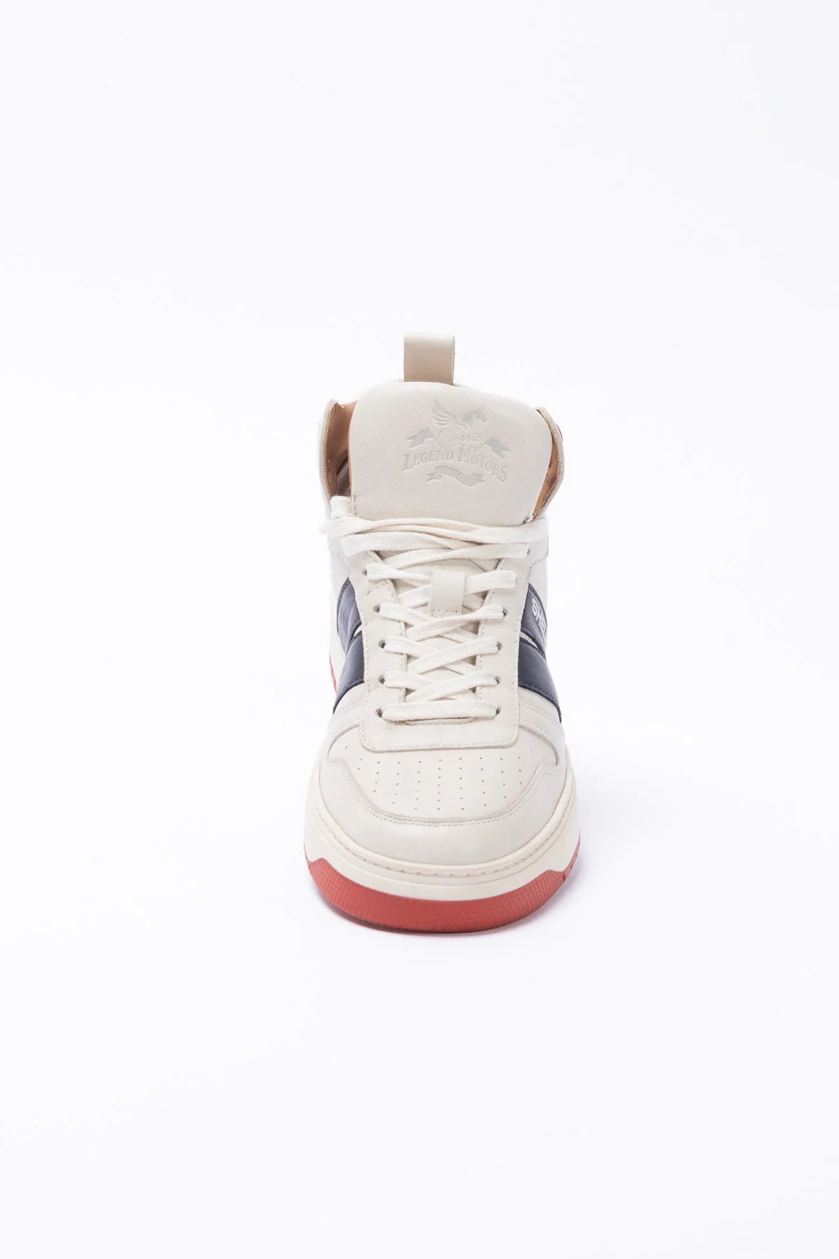 Baskets montantes en cuir Carroll Shelby Cobra écru Homme