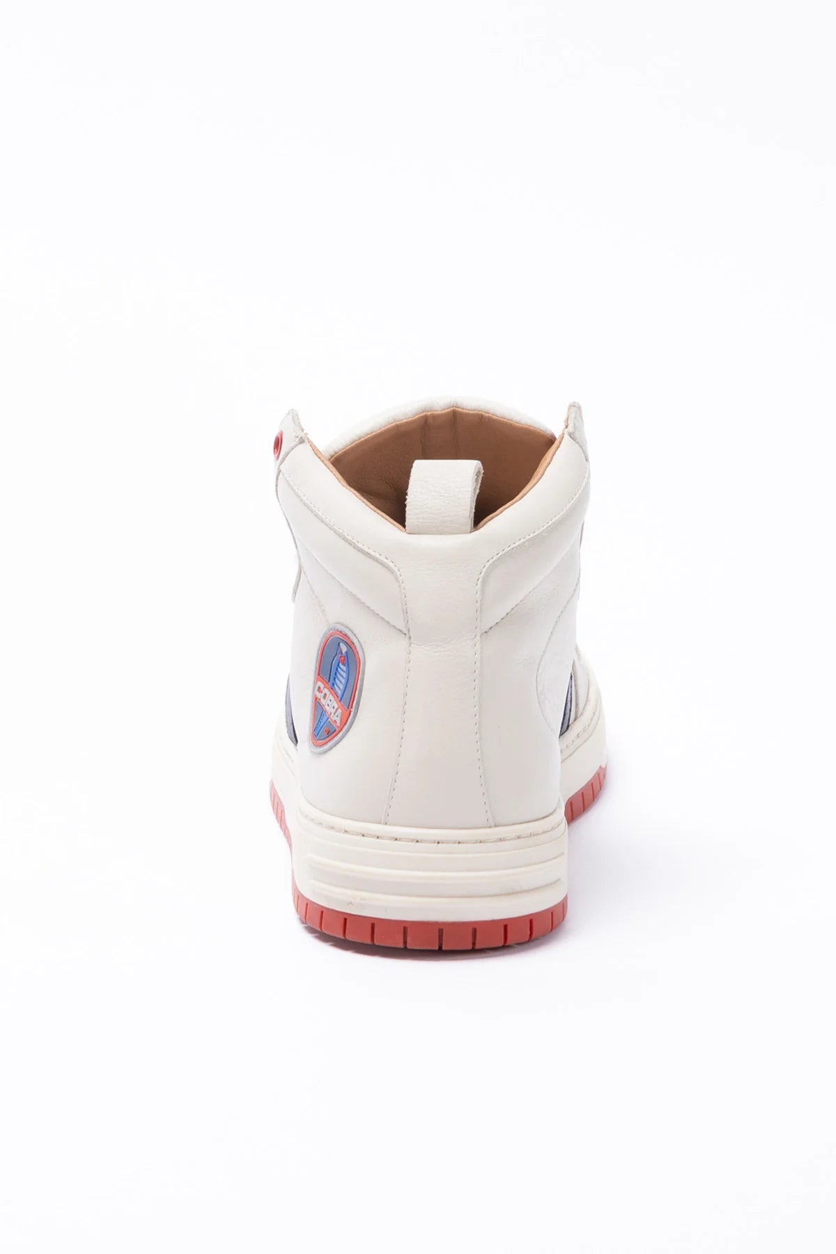 Baskets montantes en cuir Carroll Shelby Cobra écru Homme