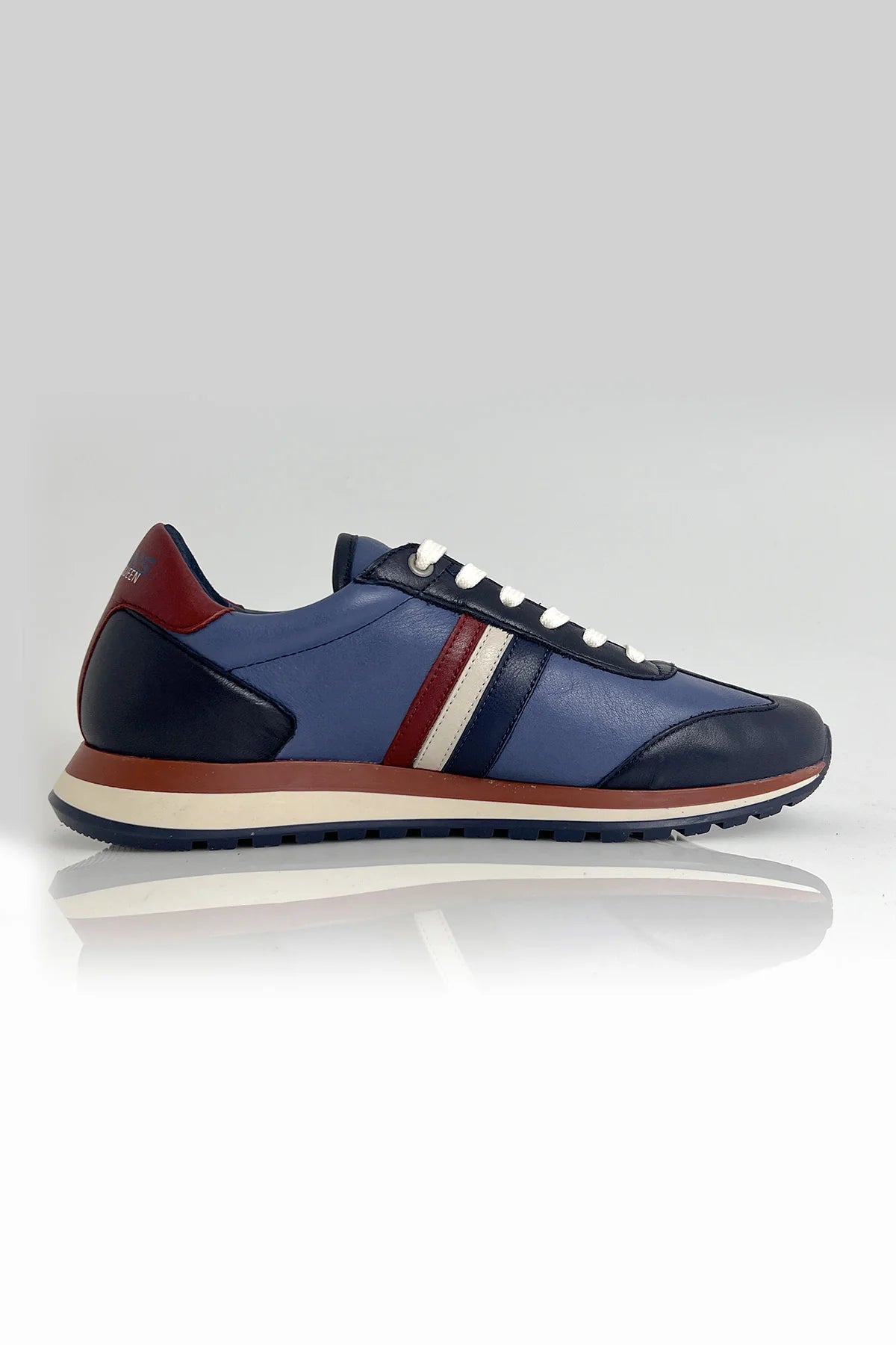 Baskets en cuir Steve McQueen Cool bleu royal Homme