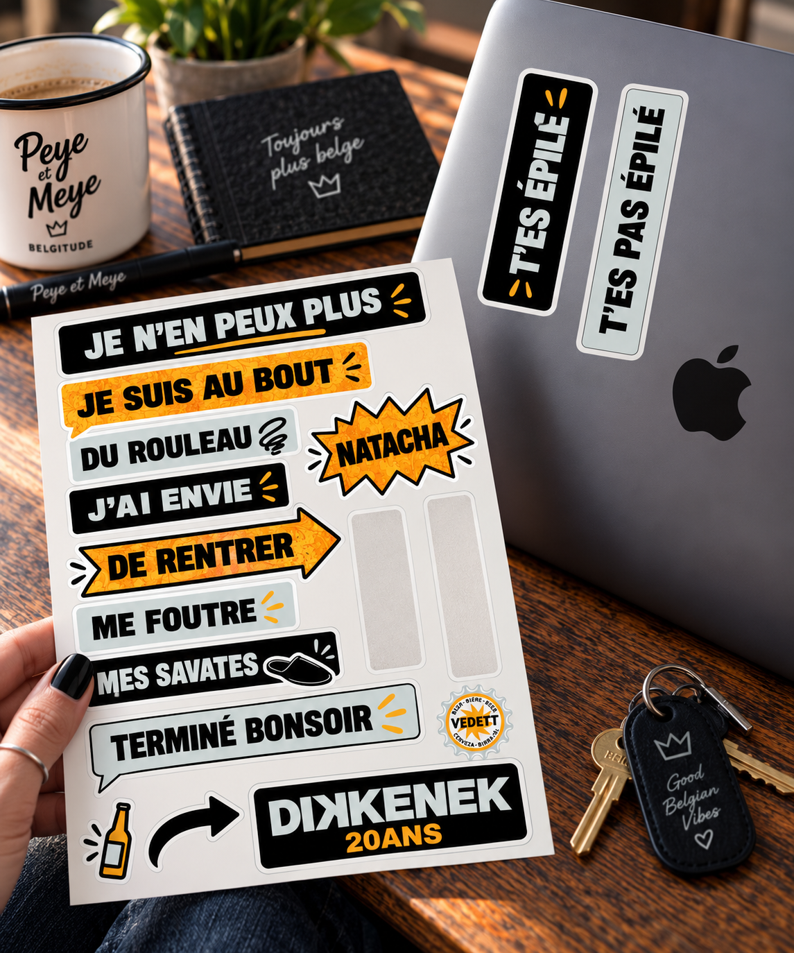 Planche autocollants Dikkenek - Spécial 20 ans - PL9