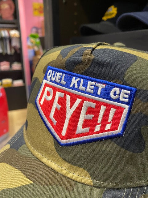 Casquette Vintage "Quel Klet ce Peye" Camouflage