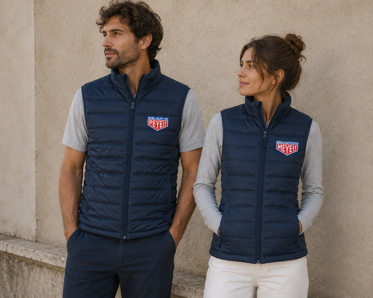 Veste bodywarmer matelassée homme "Quel Klet ce Peye"