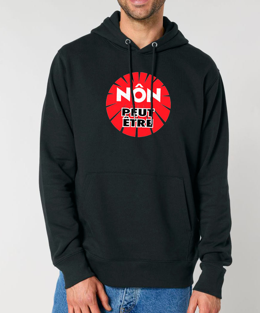 Sweatshirt unisexe avec capuche "Nôn Peut-être"