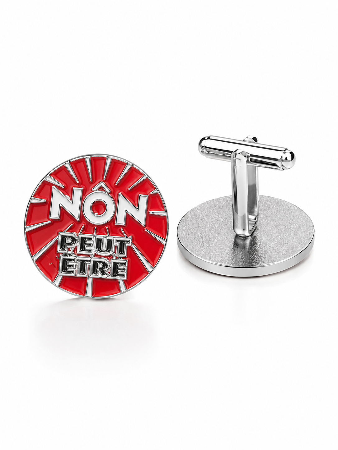 Boutons de manchettes « Non Peut-être »
