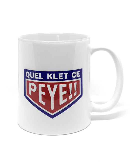 Mug droit en céramique "Quel Klet ce Peye"