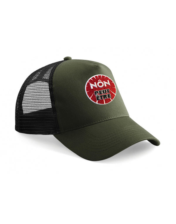 Casquette Vintage "Nôn Peut-être" avec filet