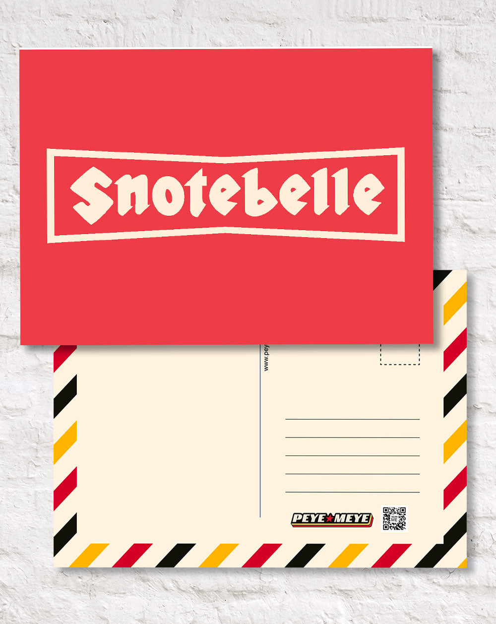 Carte postale "Snotebelle"