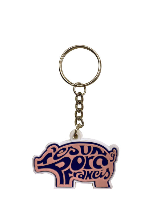 🎁 Porte-clés en silicone "T'es un Porc Francis" (100% off)