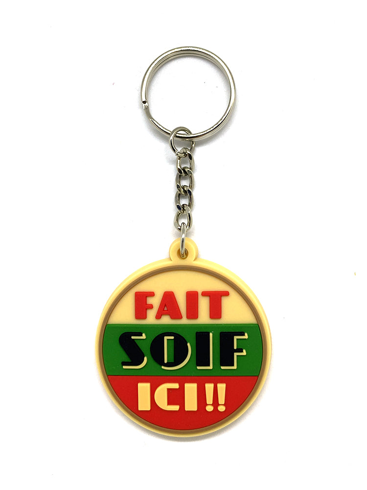 Porte-clés en silicone "Fait Soif"