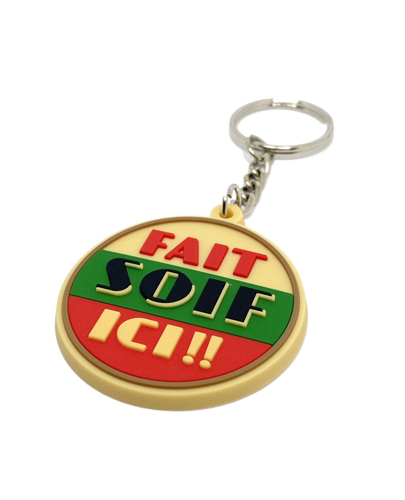 Porte-clés en silicone "Fait Soif"