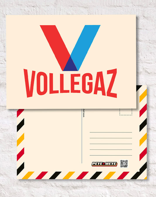 Carte postale "Volle Gaz"