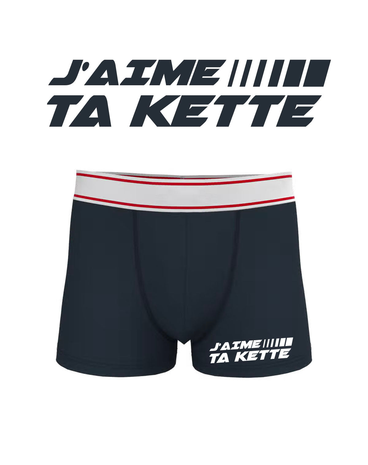 Boxer Homme "J'aime ta Kette"