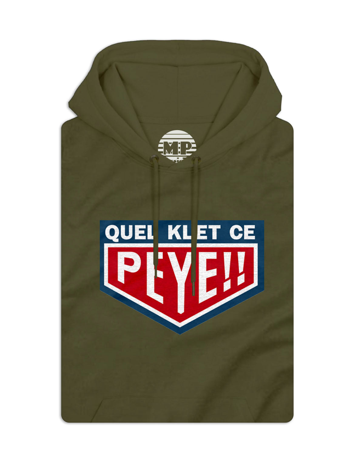 Sweatshirt unisexe avec capuche "Quel Klet ce Peye"