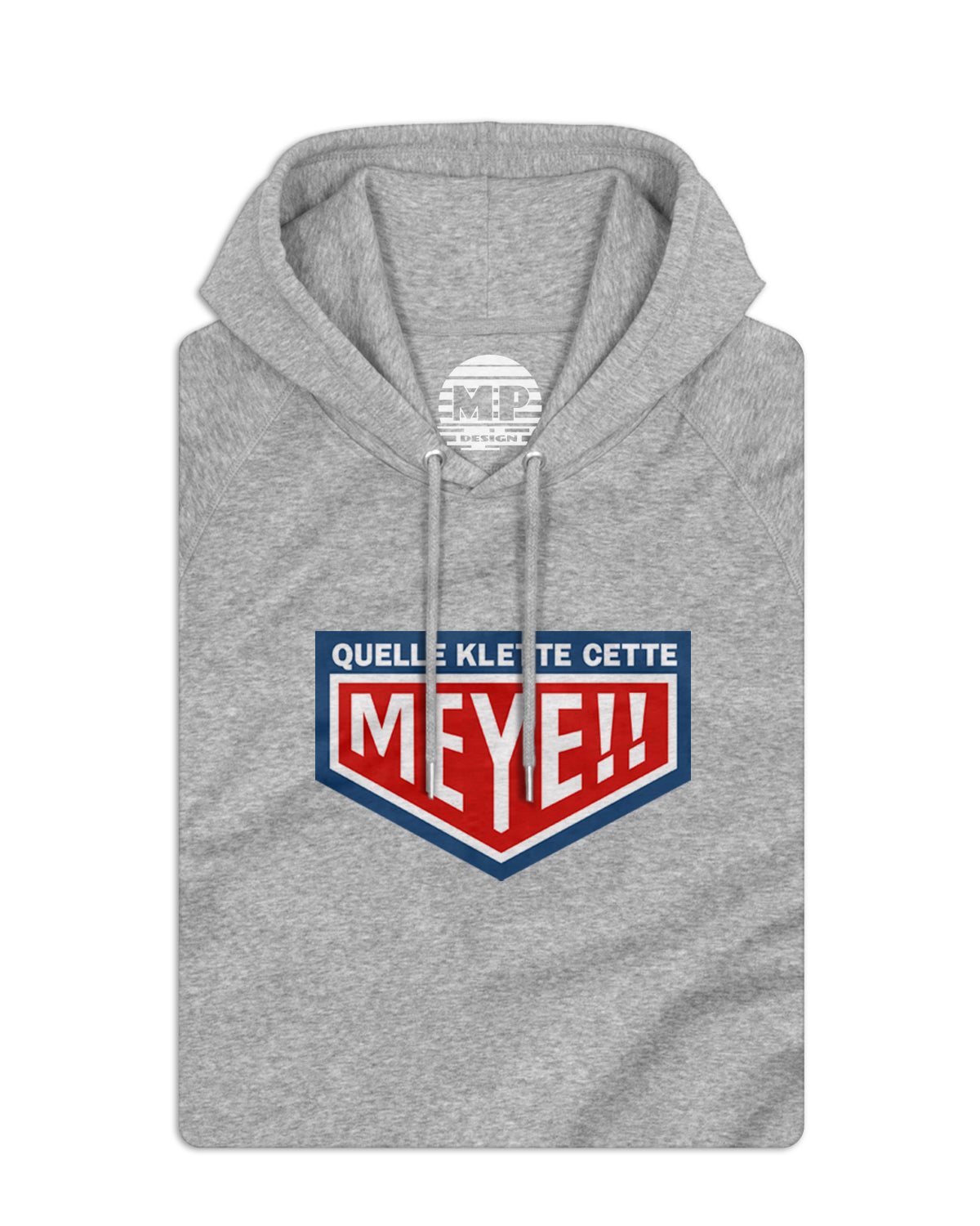 Sweatshirt unisexe avec capuche "Quelle Klette cette Meye" (SO)