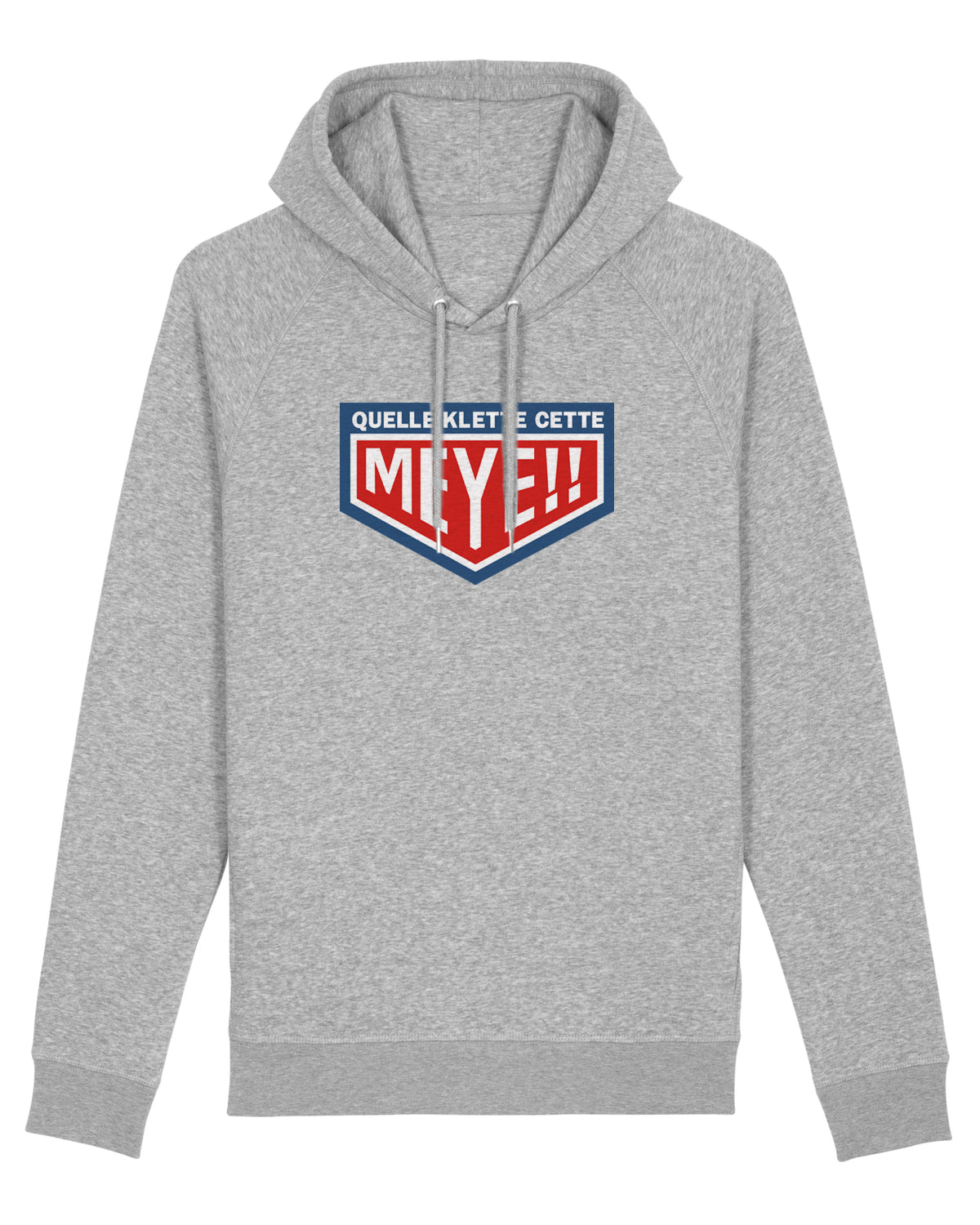 Sweatshirt unisexe avec capuche "Quelle Klette cette Meye" (SO)