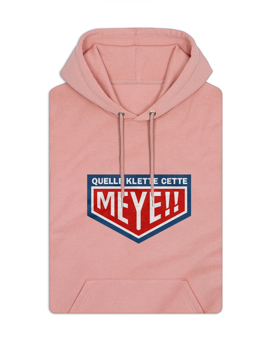 Sweatshirt unisexe avec capuche "Quelle Klette cette Meye" (SO)