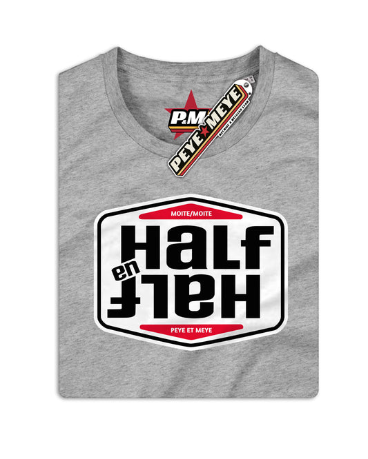 T-Shirt Unisexe "Half en Half"