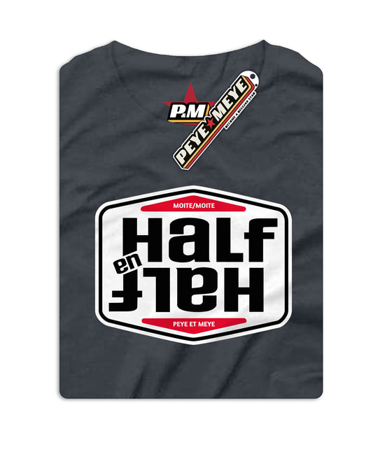 T-Shirt Unisexe "Half en Half"